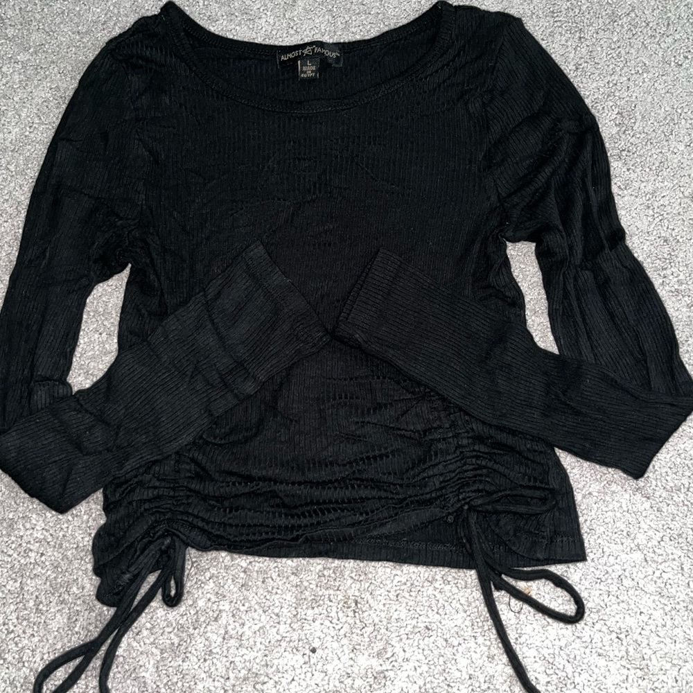 This shirt is worn ,Size: Large , Color: Black,